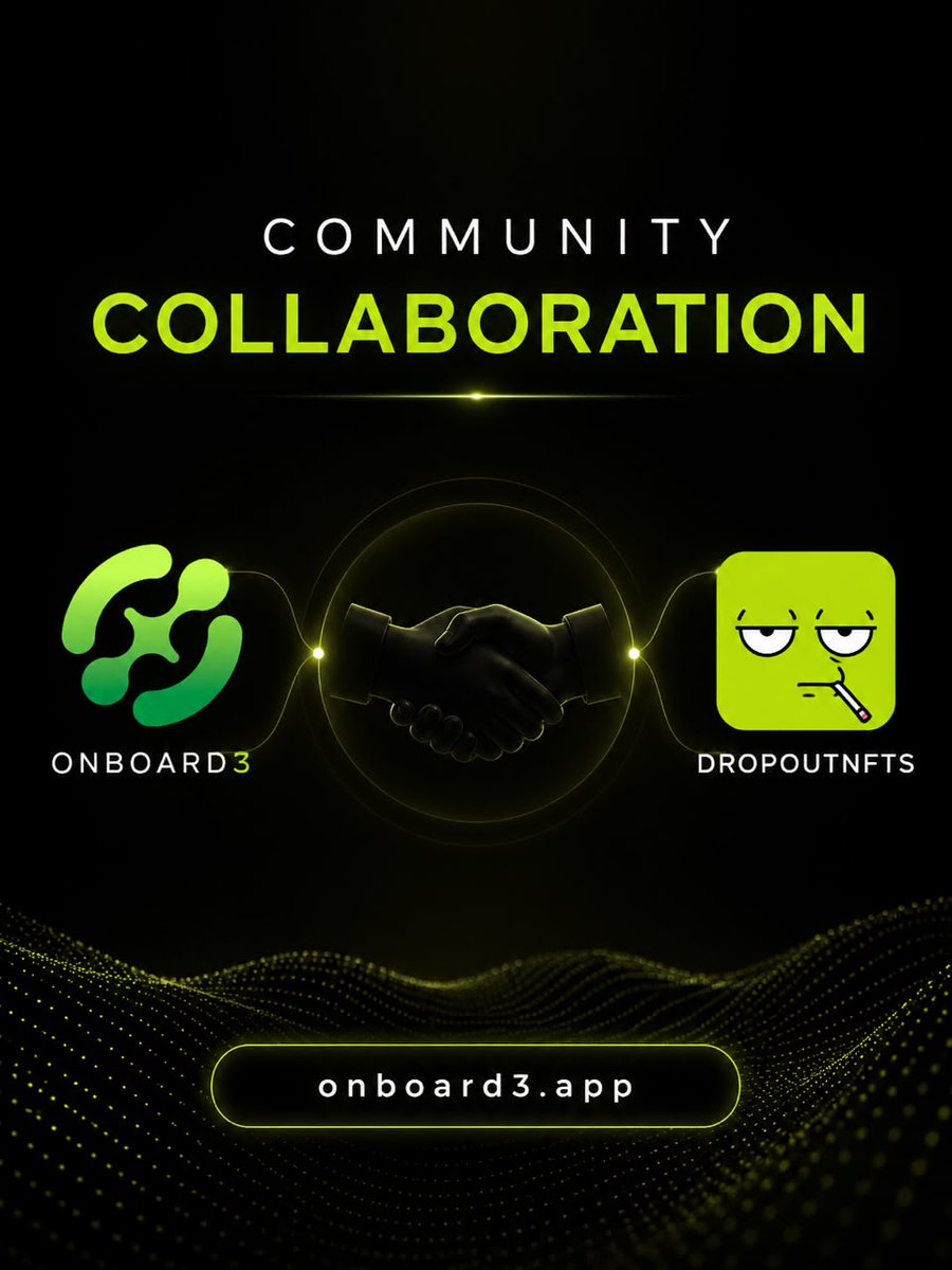 onboard3___'s tweet photo. WE COOKING 🤝

@onboard3___  x @Dropoutnfts 

They just gave us 30 GTD WL spots to share with the community 

How to enter:
1️⃣ Like + RT
2️⃣ Follow @onboard3___  &amp; @Dropoutnfts 
3️⃣ Tag 2 frens below

Winners picked in 8 hours
Good luck, y’all 🫡 https://t.co/q8h2g9bcrO