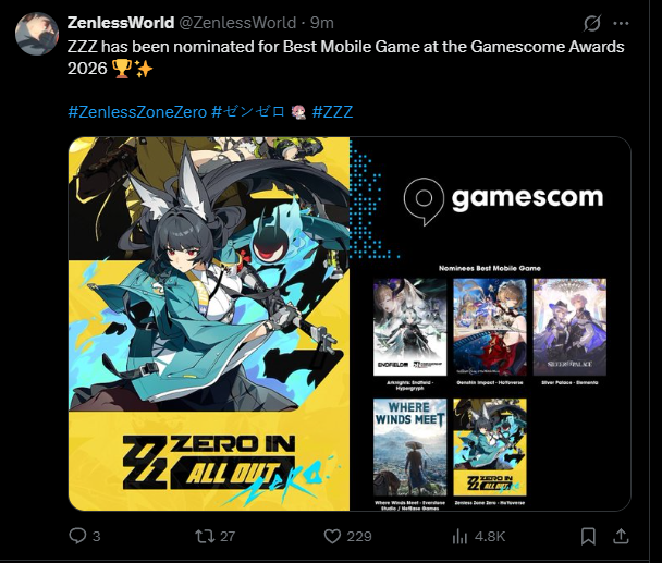 Tm_Shoo's tweet photo. @Zenlessnewz vs other gachas https://t.co/d6BE1Ulj3s