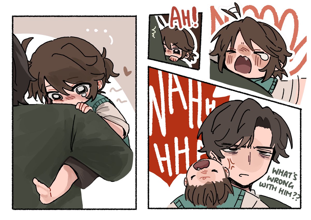 matchavon's tweet photo. Attempt to stop papa from coming home: Failed ❌ 

//he started to realise each time herman comes home, he keeps fighting with his mama… so even tho he still loves his papa… https://t.co/DttqSZqqK0