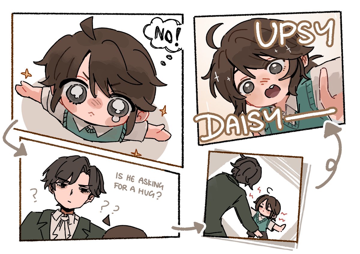 matchavon's tweet photo. Attempt to stop papa from coming home: Failed ❌ 

//he started to realise each time herman comes home, he keeps fighting with his mama… so even tho he still loves his papa… https://t.co/DttqSZqqK0