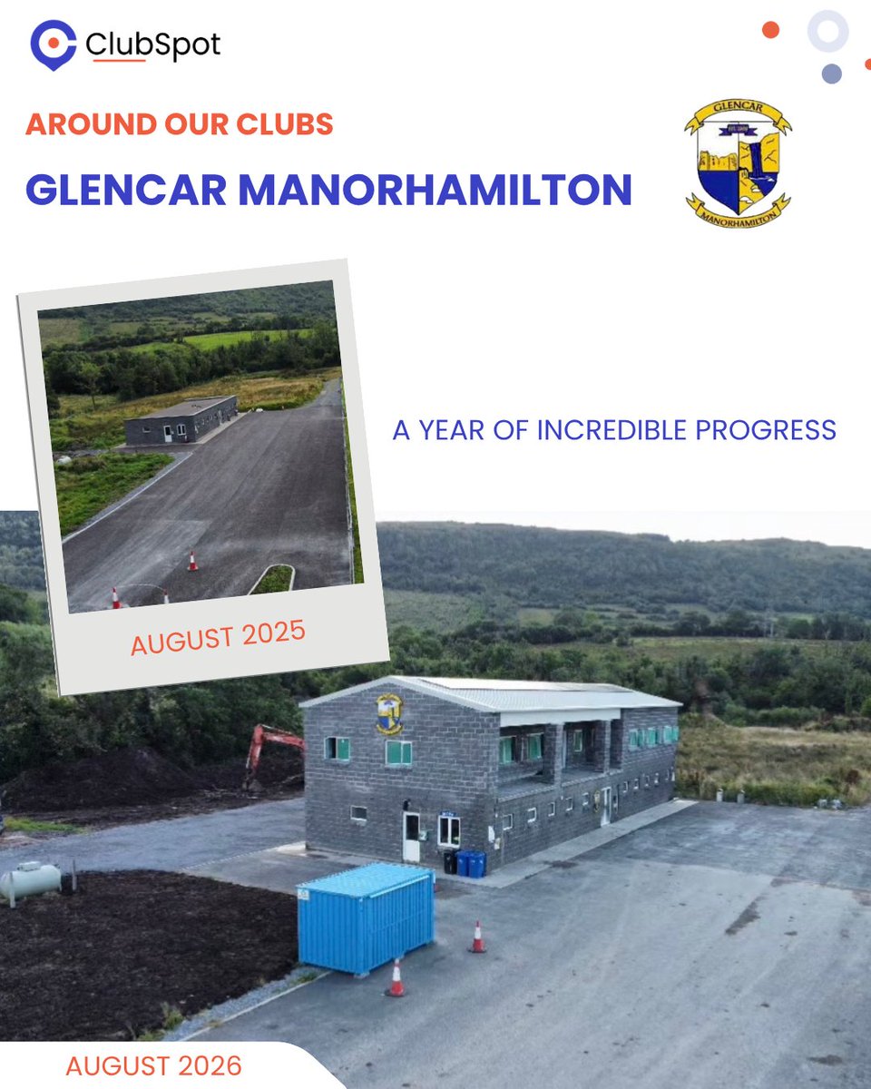 ClubSpotEU's tweet photo. Around Our Clubs 📍 Glencar Manorhamilton

A year of incredible progress, with their new clubhouse reflecting the hard work and commitment of a brilliant committee and club community.

Proud to partner with Glencar Manorhamilton and so many brilliant clubs across the country 👏 https://t.co/bd87V1If4O
