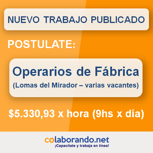 ColaborandoNet's tweet photo. NUEVO TRABAJO PUBLICADO 📣 Postúlate GRATIS:
👉 https://t.co/QLdr727isi https://t.co/SFI3yaJqvf