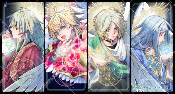 osamu_kozuki's tweet photo. ラジオライフ様で連載中の「合法天使と錬金術」で使った画像でアクキーなどを作りました。BOOTHで注文できます。

▼BOOTH
https://t.co/RdnCDXhedy

▼近況
https://t.co/bpSesdDc5w https://t.co/33g95wCyn1