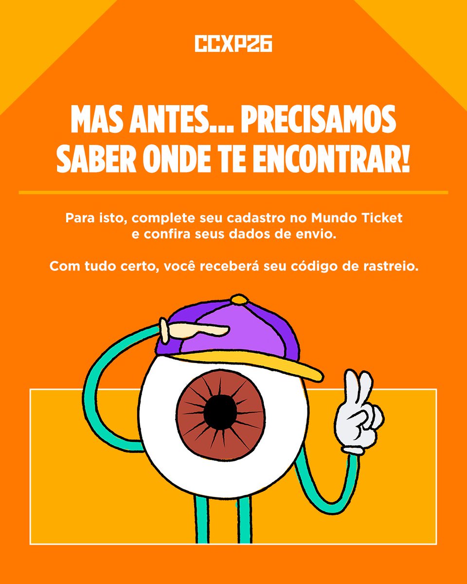 CCXPoficial's tweet photo. Ainda não comprou sua passagem para o épico? Corre no site para garantir o seu lugar antes que seja tarde. #CCXP https://t.co/JT7sNbCoVy