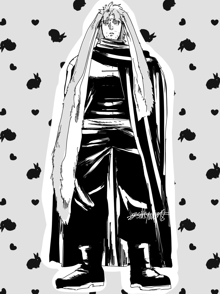 sihkyndrr18's tweet photo. これは練習がてらの趣味100%絵、めちゃでかロップイヤーおじさん https://t.co/1GjLvYgtEu