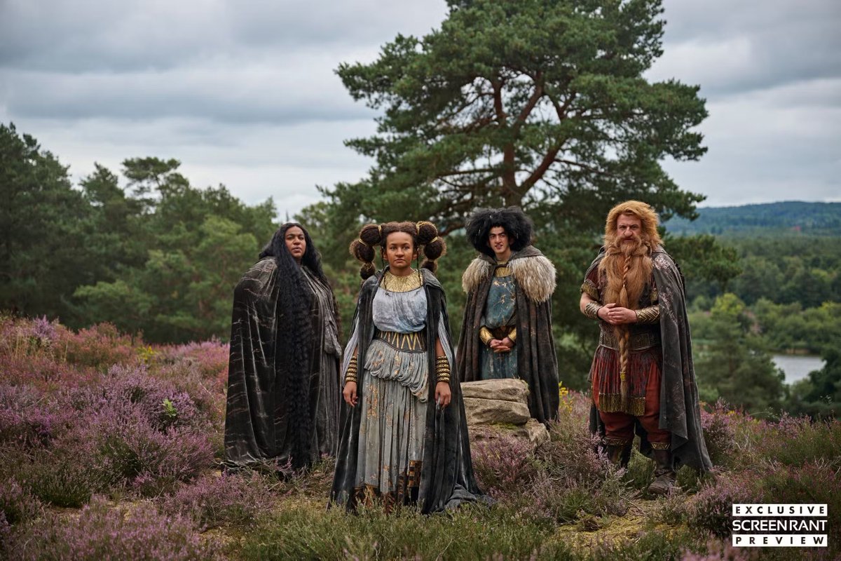 mellon_heads's tweet photo. The Rings of Power Season 3 introduces Durin and Disa's children, Gerda and Gamli

"While Durin and Disa's children have always had a presence on the show, in Season 3 audiences will finally meet their daughter, Gerda (played by Amber Mendez-Martin), and son, Gamli (played by Lee Braithwaite), both of whom are now energetic teens. Over the five-year gap since Season 2 these two royal children have grown up in Khazad-dûm, watching their parents lead the Dwarves as a united front against the threat of Sauron’s growing power. And though they might be young…the siblings find themselves playing a critical role in the growing unrest deep within the mountain kingdom."