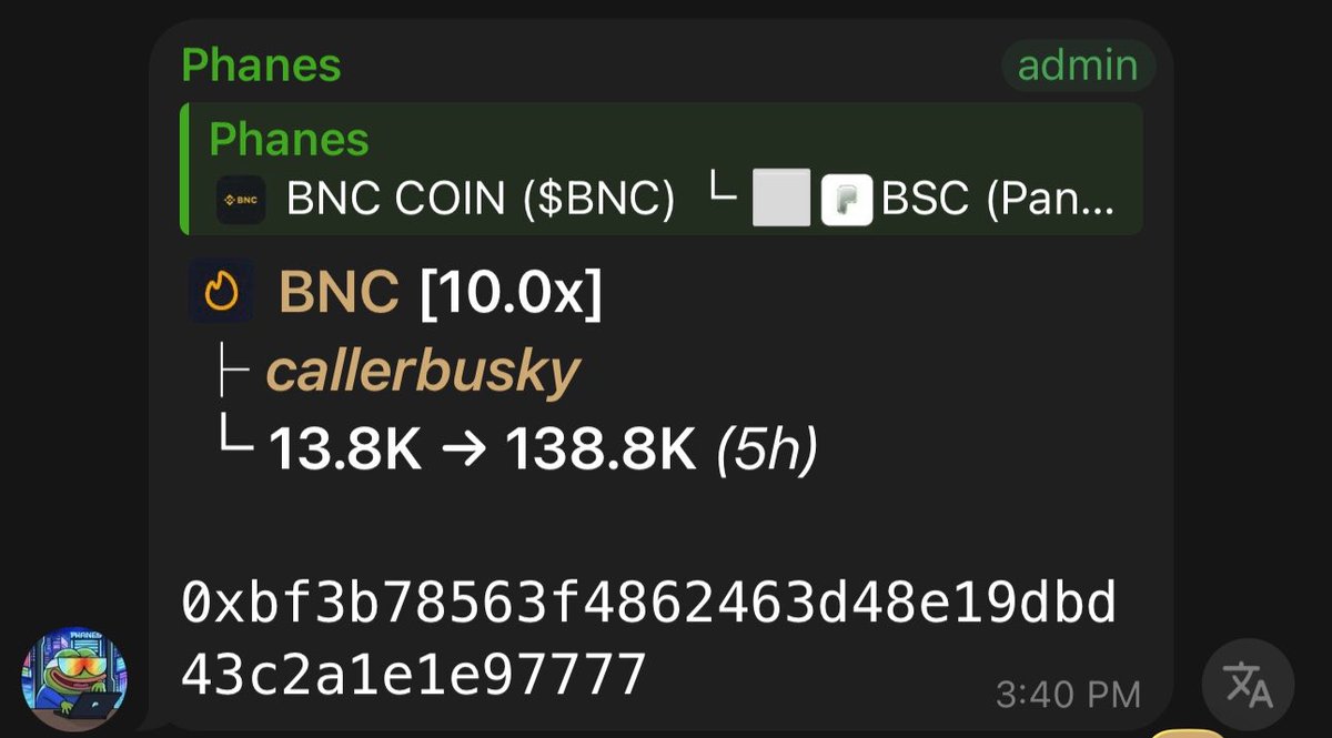 caller_busky's tweet photo. Easy 10x on $BNC 

0xbf3b78563f4862463d48e19dbd43c2a1e1e97777 https://t.co/wwRgBXJyjd