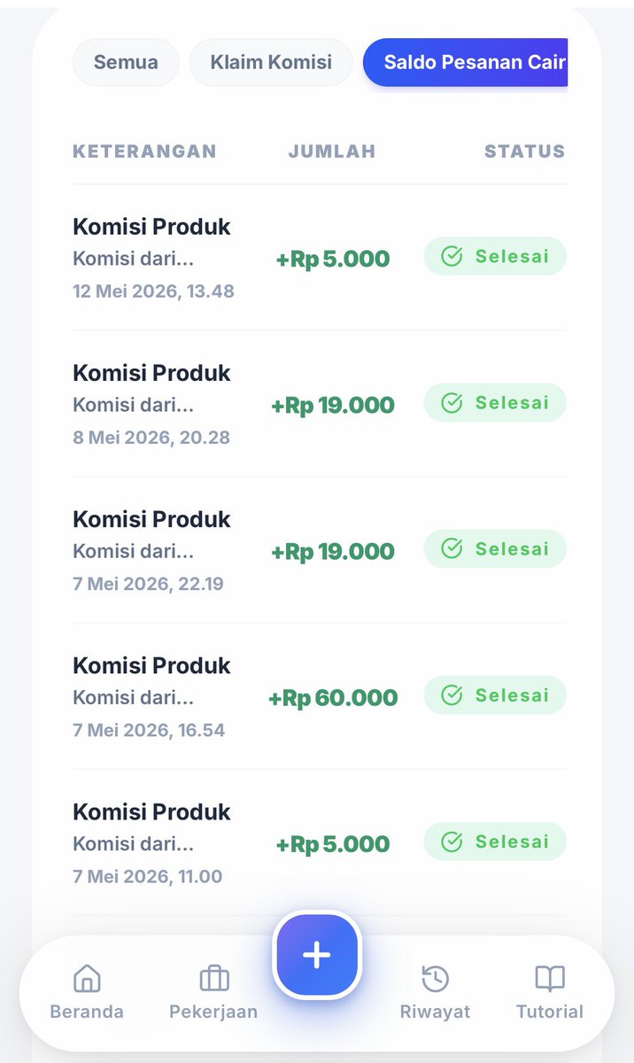 KeringetO's tweet photo. Bukti nyata ya, no scam-scam.
Fee mulai dri 5rb - 100rb per job.
Agak sayang aku jarang ambil job agustus ini huhuhu.
Mumpung besok event pay day nih di tiktok, yuk yg mau gabung jdi tim check out all e-commers bisa dm akuu☝🏻
#freelance https://t.co/w6ydZsx3QS