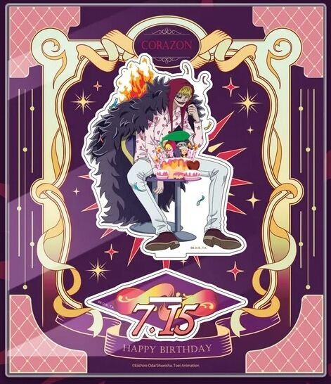 rosinante_daily's tweet photo. one piece birthday limited series - corazon (2026)
acrylic stand and can badge
china mugiwara store exclusive https://t.co/lf1twAk6qc