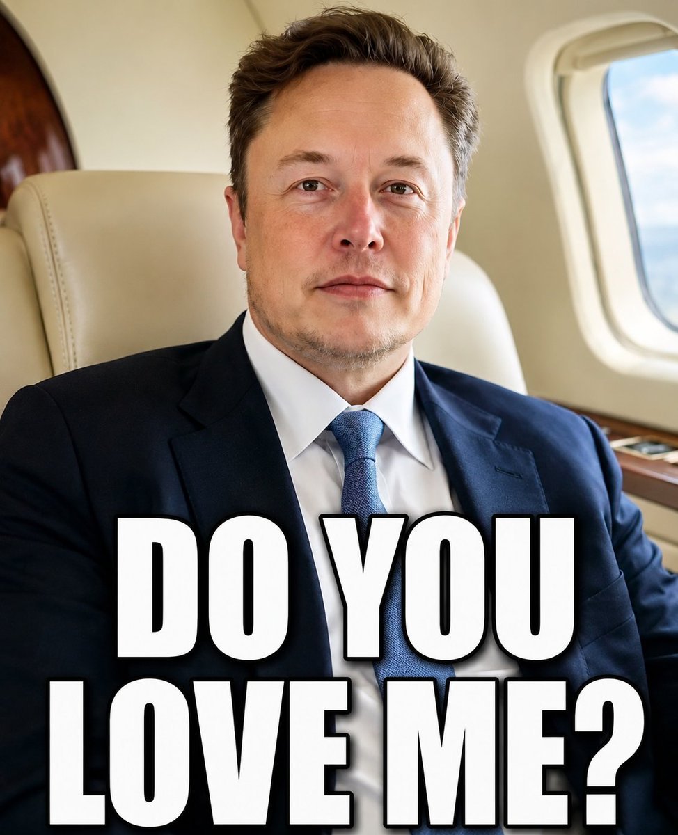 _VoiceofAmerica's tweet photo. Be honest 👇 

Elon looks straight at you and asks: "Do you love me?" 👀❤️

A. Yes 😍
B. No 😅
C. Depends on Tesla 📈
D. Depends on X 😂 https://t.co/L3SD1PtSw2