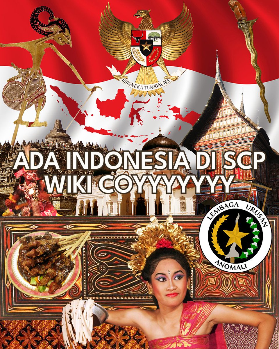 scpwiki's tweet photo. The Institute for Anomalous Affairs (LEMRUSAN) deals with the anomalous across the Indonesian archipelago. Anything for national stability.

By the "Indonesians," team. Link to our very Indonesian articles: https://t.co/NIYqQB34vb https://t.co/4BrOCzfhJQ
