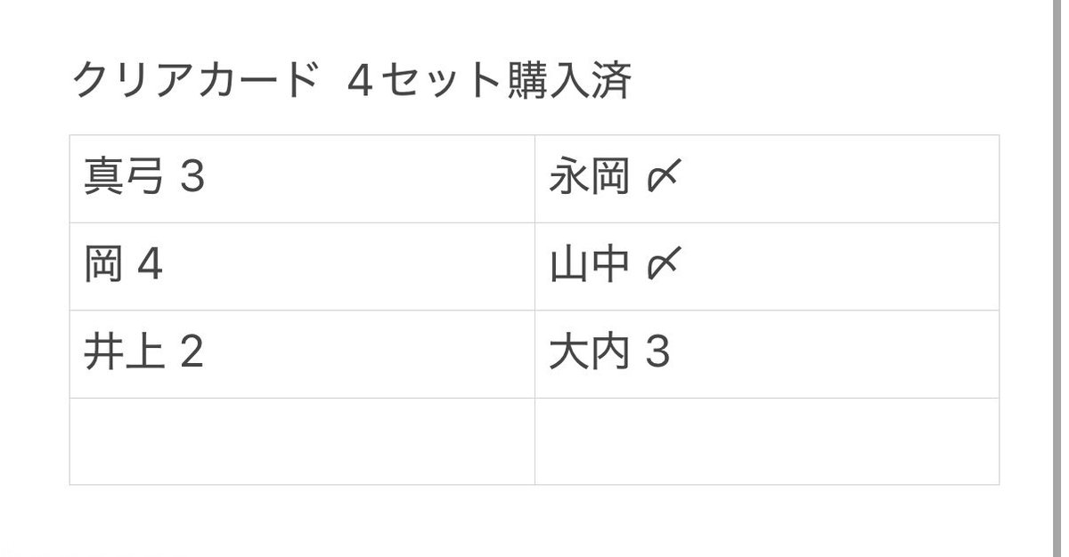 pgln9k's tweet photo. AmBitious 夏魂2026 グッズ 交換
クリアカード

【求】浦
【譲】画像参照

8/25 手渡し

お心あたりのある方リプ又はDMまでお願いいたします。

#AmBitious譲 #AmBitious求 #アンビ交換 #AmBitious交換 https://t.co/cXz8PLZQdf