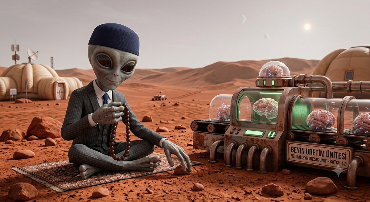MayklNayt5's tweet photo. Ampül Haber: Uzaylı Bağlantısı!

​Alihan Kuriş'in Mars'ta gizli bir genel merkez inşa ettirdiği iddia edildi. Dünyayı istila etmek isteyen uzaylılarla irtibatta olduğu öne sürülen Kuriş'in, galaktik ittifak kurarak kozmik beyin yıkama tesisleri çalıştırdığı iddiası gündeme düştü. https://t.co/2fGCNSMd9l