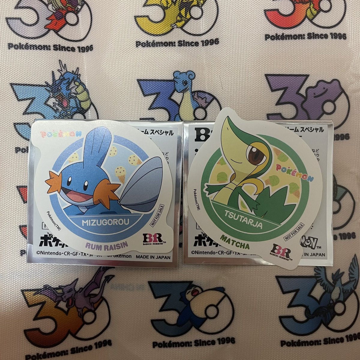milk__cha3's tweet photo. 交換 サーティワン ポケモン ステッカー シール

譲 ミズゴロウ ツタージャ

求 ヒバニー モクロー

多摩センター、橋本、町田付近手渡しor郵送 https://t.co/arIQvw5kso