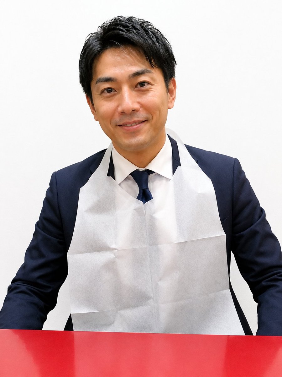 yoshimuraya1974's tweet photo. おはようございます😊

吉村家では、紙エプロンは1枚20円です。

着席の際に、食券と一緒に、20円を置いていただけると幸いです☺️　#ChatGPT https://t.co/vrC5pdHPSE