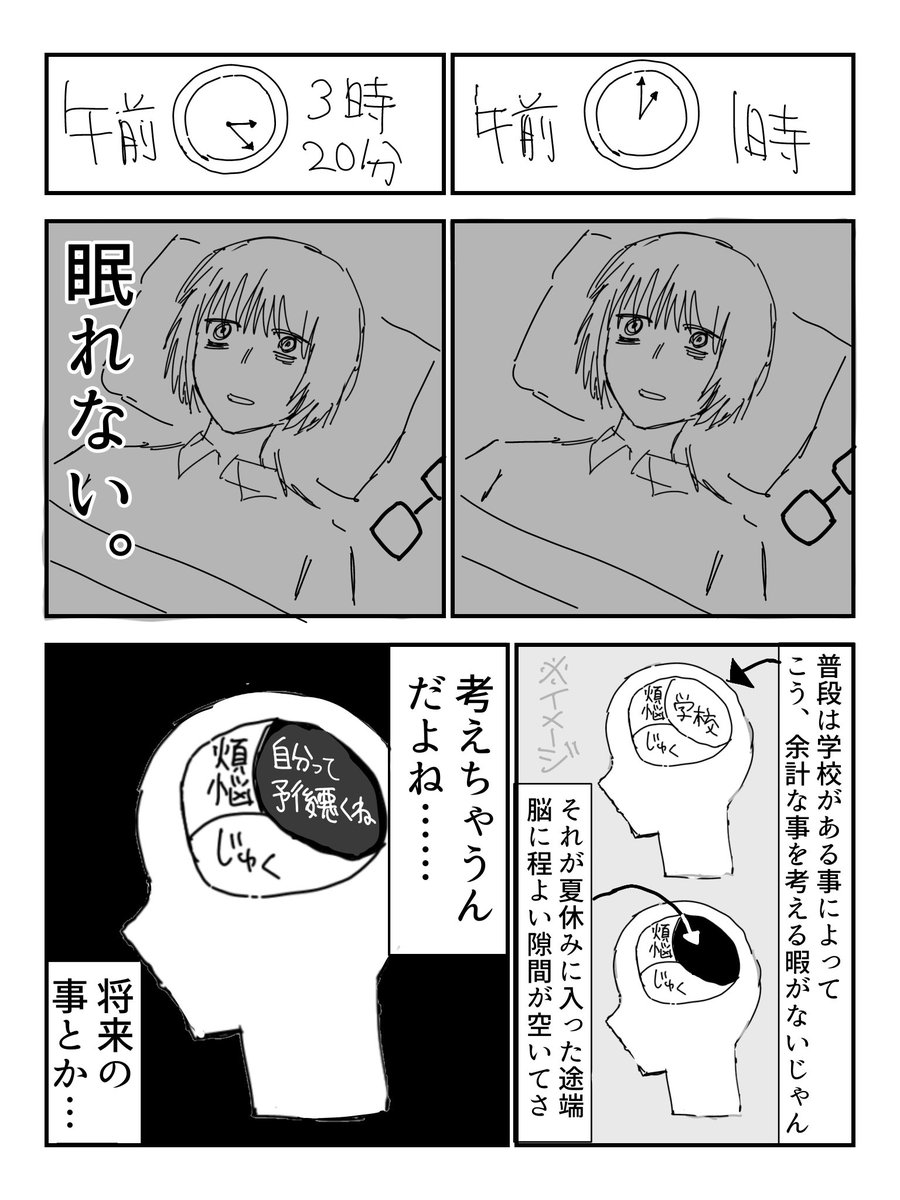 Siennchann's tweet photo. 眠れない(1/2) https://t.co/UMbY5gSxPX