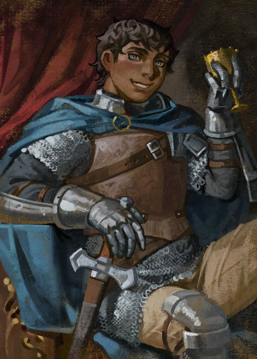 silverheatherr's tweet photo. King Laios and knight Kabru https://t.co/890n00nZxB