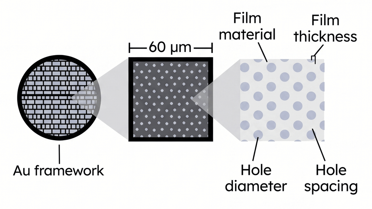 MiTeGen's tweet photo. Available now -> Graphene-coated R1.2/1.3 Quantifoil on 300 Mesh Gold Supports for your #cryoem research - This grid enables high-resolution data collection even for samples that are fragile, low concentration, or prone to preferred orientations ->  https://t.co/oEbR023Rmq https://t.co/DYWhFgy0wq