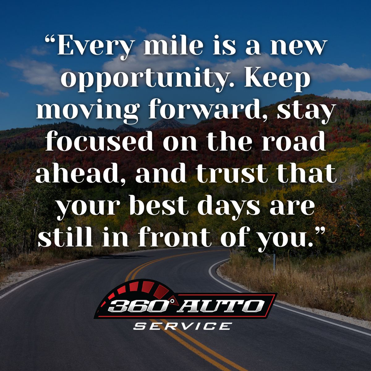 360_AutoService's tweet photo. When it’s time to keep your vehicle moving in the right direction, let 360 Auto Service help keep you on the road.

Ready for your next service? Schedule your appointment today: https://t.co/mm3tqrQWWT
#360AutoService #AutoService #CarCare #VehicleMaintenance #KeepMovingForward https://t.co/h5hv5d4tBy