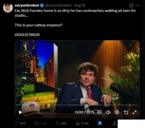 ClubOfDawn's tweet photo. to all Groypers: 

Remember that you are nothing and i have destroyed your Leader Nick Fuentes with a 5.5M Post.

To Nick: 

Remember that you are nothingbut a sephardic serpent and  i have destroyed you. 

MODEL UN was avenged.

Remember that Cory has brought justice. https://t.co/Kke1JVD5KL