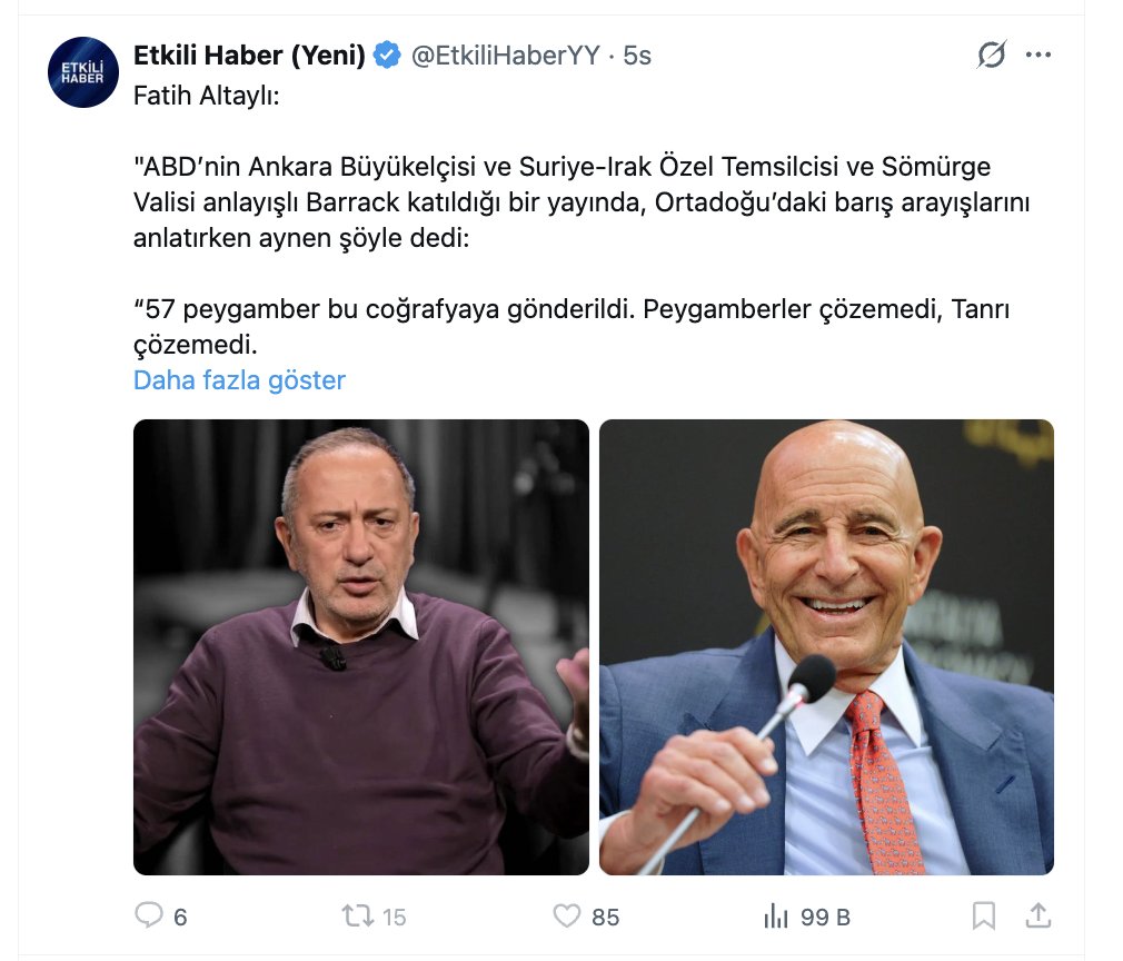Abese_irca's tweet photo. X algoritmasının firari FETÖ'cü tarafından Kanada'dan yönetilen hesap ile bana verdiği görüntülenmelere bakın lütfen. 

FETÖ'cü 6 mention 15 RT, 85 fav ve 0 yer işareti ile 5 saatte 98 bin görüntüleme alırken ben 106 mention 433 RT 3500 fav ve 34 yer işareti ile 68 bin görüntüleme alabiliyorum. 

Yani X, bir terör örgütünün yurtdışından yaptığı propagandayı, normal vatandaşların paylaşımlarından 30-40 kat daha fazla görünür hale getiriyor. Bu çok tehlikeli bir durum ve çok ciddi bir milli güvenlik sorunu değil mi? Bu şekilde işleyen sistem, olası bir İsrail saldırısı sonrasında oluşacak çatışma ortamında sosyal medyanın düşman güçlerin algı operasyonlarına karşı savunmasız olduğunu göstermiyor mu?

Algoritmanızın düşman güçlerin Türkiye'ye yönelik algı operasyonlarına karşı nasıl bir önlem aldığını açıklayabilir misiniz? @XTurkiye 

@grok bize İsrail'in FETÖ hesaplarıyla yapacağı olası algı operasyonlarına karşı X'in nasıl bir önlem planı olduğunu anlat.