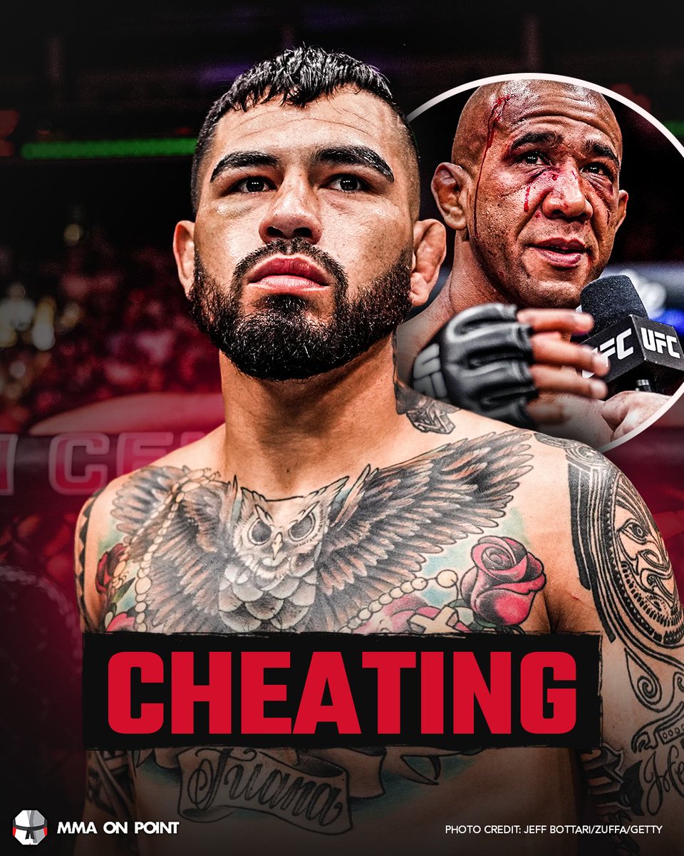 mmaonpoint's tweet photo. Anthony Hernandez accuses Gregory Rodrigues of cheating 👀

"I hit him with everything and the kitchen sink, f*cker was cheating and grabbing the inside of my gloves, and I told Herb [Dean] that."

“I told f*cking Herb, ‘This motherf*cker’s grabbed my glove, like, four times. Hey, he’s grabbing my gloves,’ and he told him, 'Hey, stop'. Don’t take a point, whatever. I guess people like to cheat, so it is what it is.”