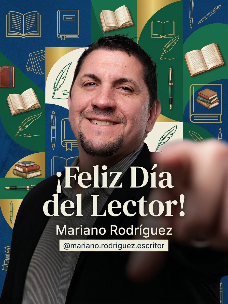 marianoroz's tweet photo. Leer es abrir puertas a mundos infinitos y dejar que cada página nos transforme.
En el Día del Lector, quiero saludar y agradecer a mis lectores por ser parte de este hermoso y gratificante camino.

Feliz día a todos los lectores y a todos aquellos que disfrutan del arte de leer. https://t.co/z8hJkXE3i2
