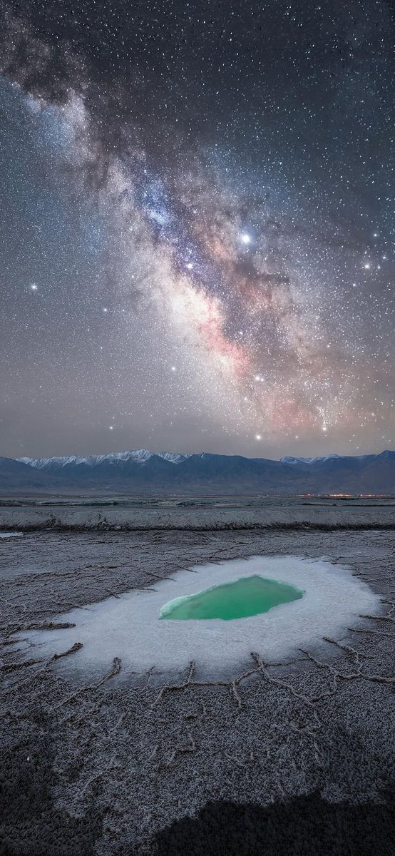 Astronomy_1002's tweet photo. Milky way over the mountains..... https://t.co/0C0Jsee9cq