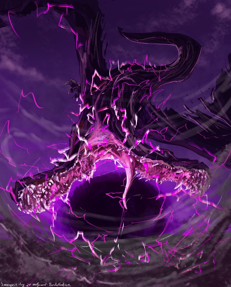 thedoHudson's tweet photo. day 24 of #smaugust 
today is malformed and i drew Adel for it :>
#smaugustcircle #smaugust2026 #eldenring #nightreign https://t.co/tQcy4XVD0w