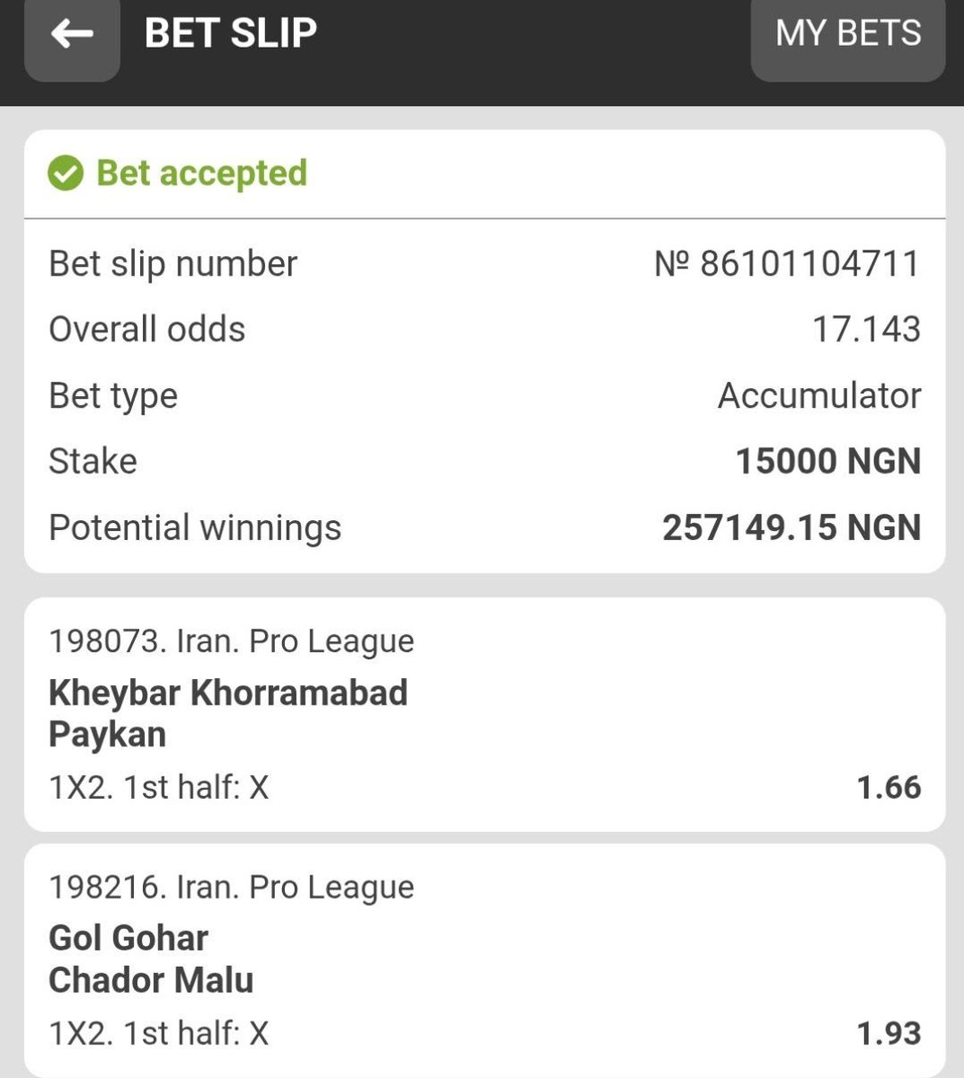 NnaGlobal's tweet photo. Best 5/5 Half-time Draws on Fansport 
Booking Code: 322B2
Not on Fansport yet?
Sign up using my promo code Nnaglobal and get 100%+ bonus on your first deposit 💸🔥
👉 Sign up here: https://t.co/810qbiyABD
🎁 Promo Code: Nnaglobal
📲 Download the App: https://t.co/MnpSmYUXAZ https://t.co/MIzF3d3fAa