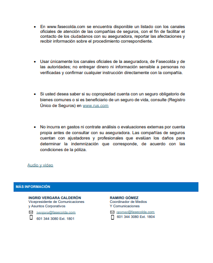 FasecoldaOficia's tweet photo. #Comunicado 📰| Las reclamaciones por el sismo aumentaron 248% en una semana. A corte del 21 de agosto, las aseguradoras han recibido 36.415 reclamaciones por cerca de $1,2 billones y ya han desembolsado $11.104 millones.📄 Conozca el reporte completo 👉 https://t.co/FSygulgmww https://t.co/jevPVanNA9