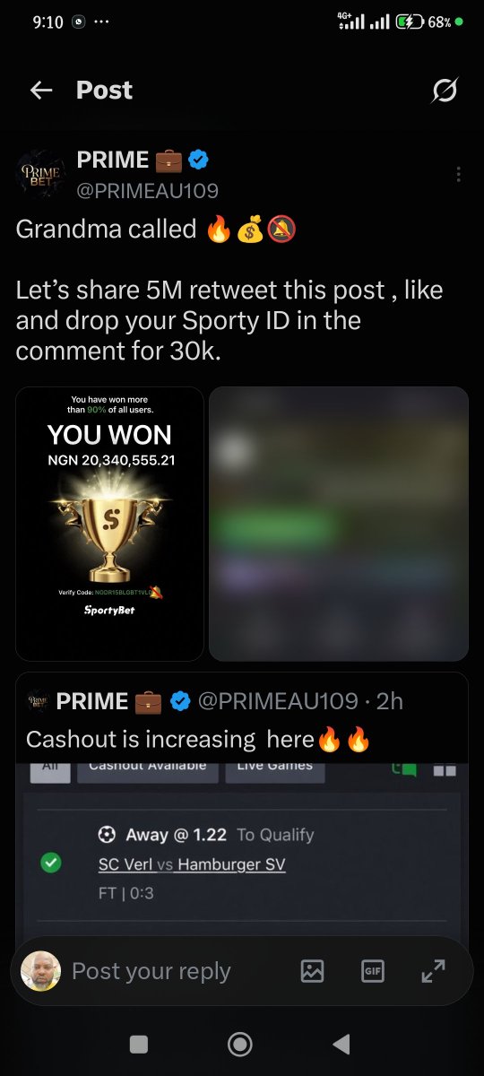 fyneswag's tweet photo. @PRIMEAU109 Congratulations to the greatest PRIME.
Prime Minister of Sporty.

08189950428
Sporty https://t.co/FUgWqjn42o