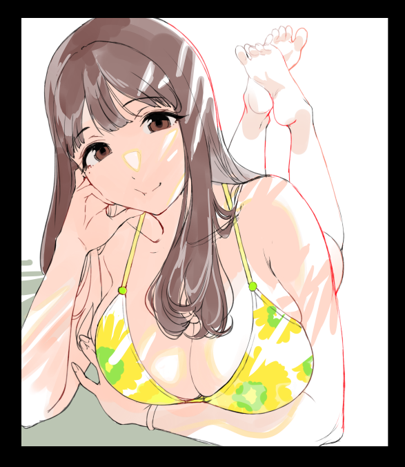 sasamomi's tweet photo. 次の色紙ラフ、ちゃんと塗れるかな～どうかな https://t.co/sDSrzuq8sn
