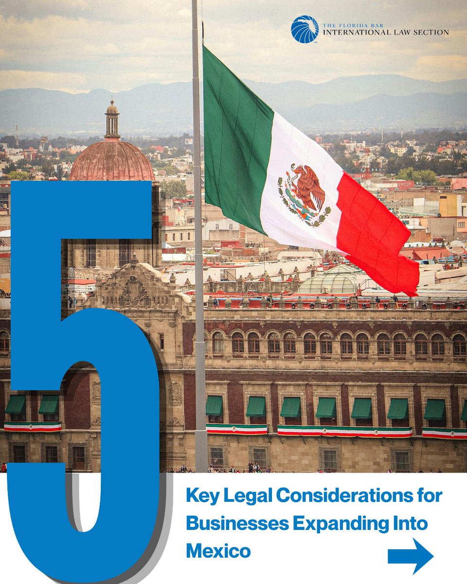 flabar_ils's tweet photo. Mexico offers exciting opportunities for foreign investors, but navigating the local legal landscape is key to success.

Learn about business structures, tax incentives, FDI, employment, customs, IP, and dispute resolution in the ILS Deskbook: https://t.co/uGjRWfr8N4 https://t.co/ZKSmX3RkHo