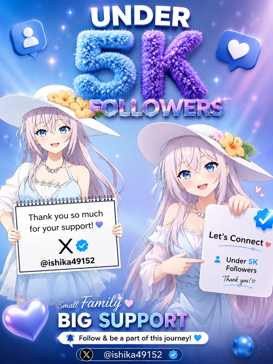 Ishika49152's tweet photo. 📌
Let's Connect 🤝
and keep build Small Account 
Let's see 👍
Post this comment And Gain 
New 100 verified 🔷 Followers
 🤞 Active Account 
@KeenieBGB @zyan647472 @Haniya448307 @Vitusafri6 @Rabia_69x 
Say Active 👋 Follow And follow back 100@% ✅🤝 https://t.co/2ZOYKX8GVP