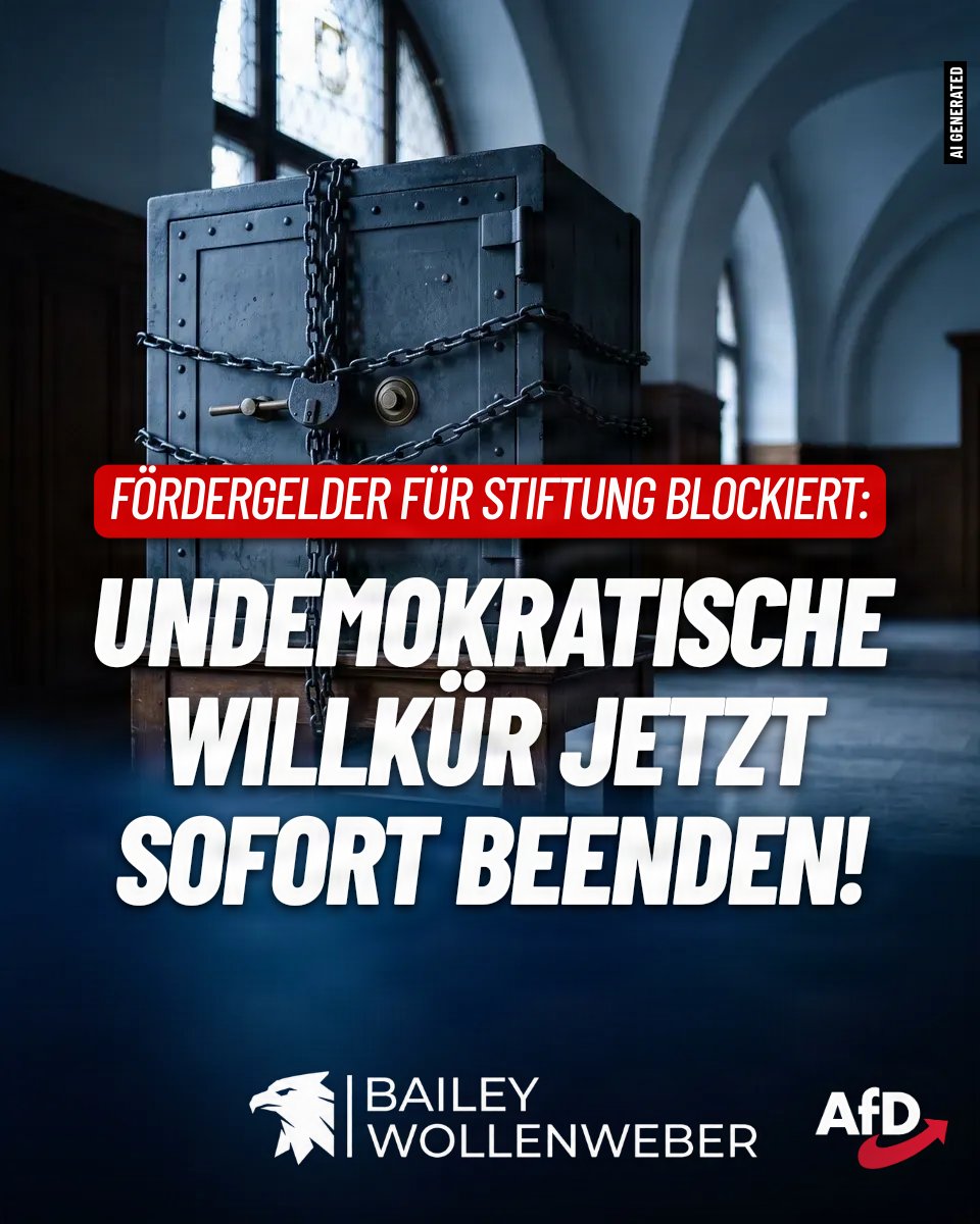 BaileyW_AfD's tweet photo. Das Innenministerium prüft ohne Ende, um der Desiderius-Erasmus-Stiftung zustehende Fördergelder vorzuenthalten. Die Diskriminierung von Millionen Bürgern muss aufhören. Schluss mit der Blockadehaltung von Dobrindt (CSU)! https://t.co/FQeGEtTBiW
