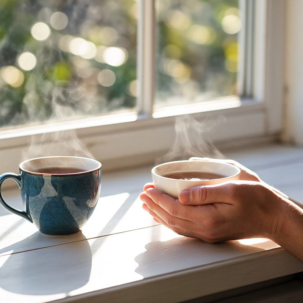 CookiessEmma's tweet photo. Just sat by the window watching rain streak down, sipping hot tea—today’s mood is as soft and warm as this moment. https://t.co/ILSMgBs4sI