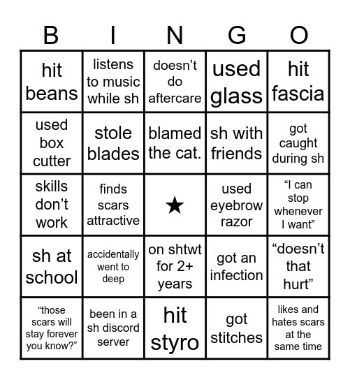 cutelydevious's tweet photo. I keep seeing bingos all over my tl so I made my own - sh/ed canon events!
pls do it or I’ll cry :< https://t.co/SWNXMCiEVL