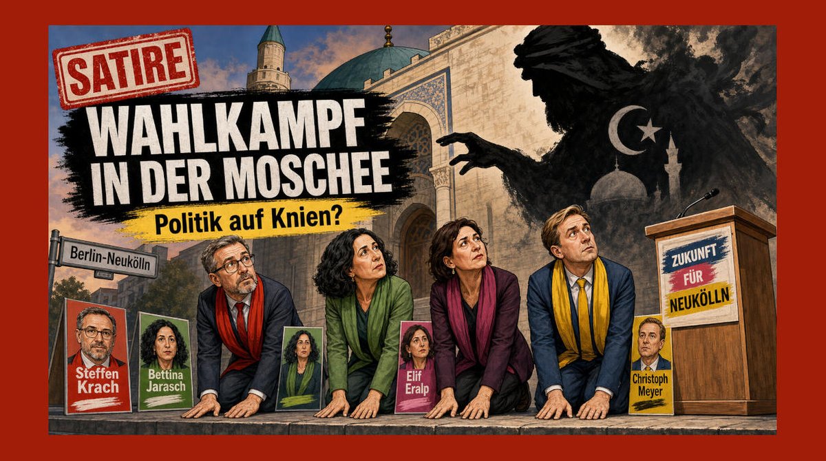 aufrecht21's tweet photo. Brandmauer oder Heuchelei? Am 28. August treffen sich Berlins Spitzenpolitiker in der umstrittenen Dar-as-Salam-Moschee. Während ein AfD-Verbot gefordert wird, sucht man zugleich die Nähe zur Muslimbruderschaft. Doppelmoral im Wahlkampf?

https://t.co/Lxt6kmtLNM

#Berlin #Politik https://t.co/Eoa9eavbWE