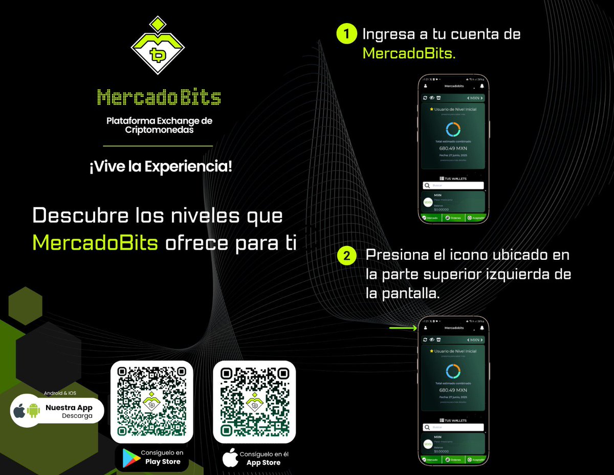 MercadoBitsMX's tweet photo. Conoce los niveles de MercadoBits

¿Sabías que puedes consultar los niveles disponibles en tu cuenta y completar los formularios correspondientes para aumentar tus límites?

 ¡Conoce el nivel que tienes y da el siguiente paso!
#blockchain #criptomonedas #wallet #niveles https://t.co/zcEZBv3NHa