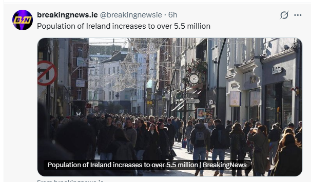 WatchdogTh96012's tweet photo. 🇮🇪 Unable to buy or rent a home.
🇮��� Unable to get a medical appointment.
🇮🇪 Unable to afford lifesaving medications.
🇮🇪 Young unemployment rapidly rising.
🇮🇪 Social cohesion at an all time low.
But keep flooding the country lads. That will sort things out. #Ireland #IrelandFirst https://t.co/lr4QJKY1ov