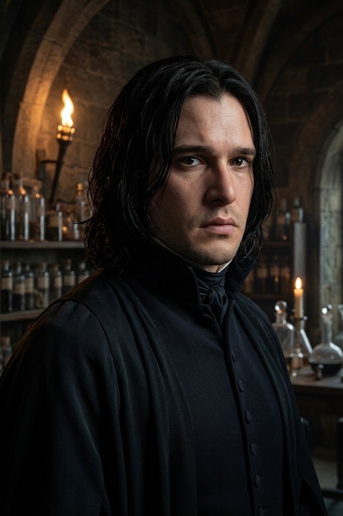 GeminiJack11's tweet photo. @DiscussingFilm Kit as Snape could've been neat... he does brooding so well https://t.co/S0u5QJ09rK