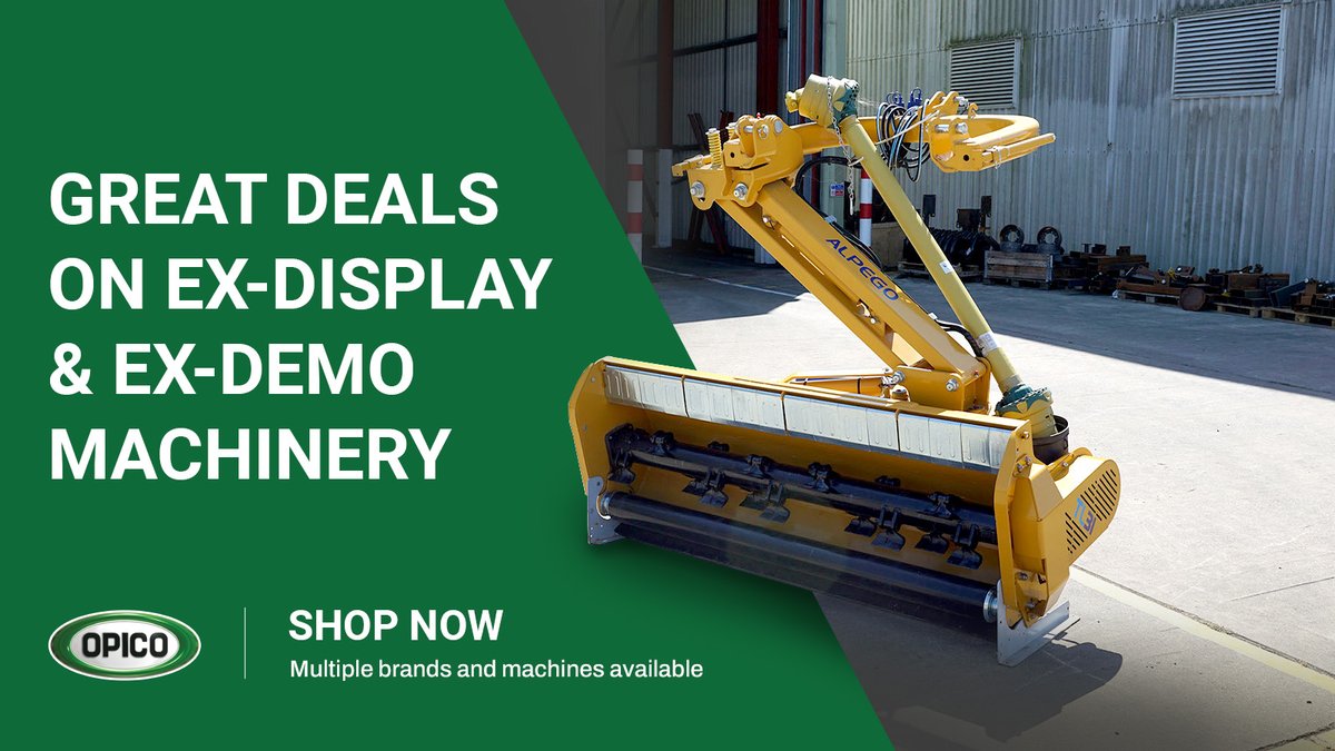 OPICOag's tweet photo. ⏳ Don't miss out!

Get fantastic deals on ex-display and ex-demo machinery, available now while stocks last.

Shop online today: 👉 https://t.co/rNWaz2FUbq

#OPICO #FarmMachinery #ExDemoMachinery #Agriculture https://t.co/SlQV47kB9Y
