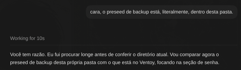 matheusdmlopes's tweet photo. to começando a achar que realmente o gemini é o top 1 das llms. opus 5 e gpt 5.6 sol são ambos burros e lentos, o gemini também é burro, mais ainda, mas pelo menos é rápido, então ele faz merda e tu insta corrige invés de ficar 2h num bagulho simples... https://t.co/yey4iH5UNW
