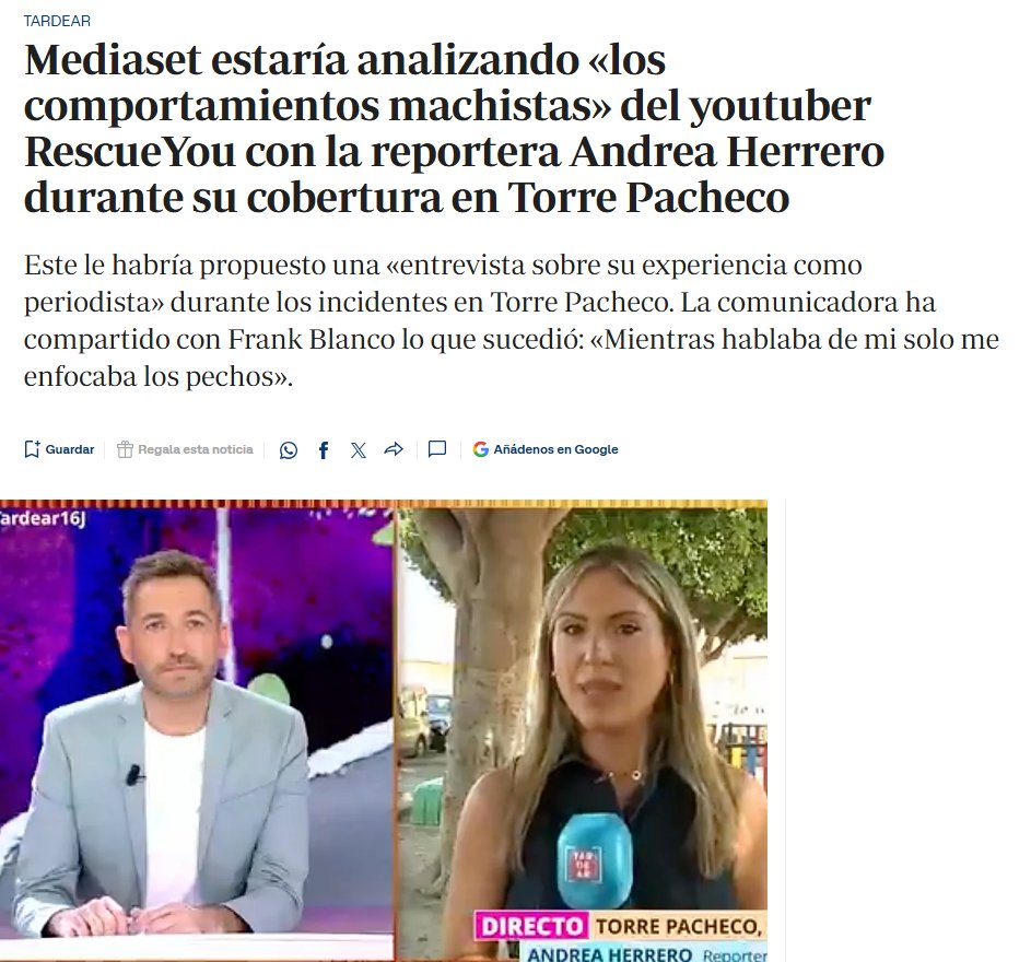 RescueYou247TW's tweet photo. Juas, hace un año me encontré a una reportera, me dijo que no quería enseñar su cara y, como hago con todo el mundo, le enfoco de cuello para abajo.

Pues interpretó que 'le enfocaba los pechos' y me acusó de acosador sexual.

Si yo hago lo de esa chica, tengo que huir del país. https://t.co/Xk8cktrgGb