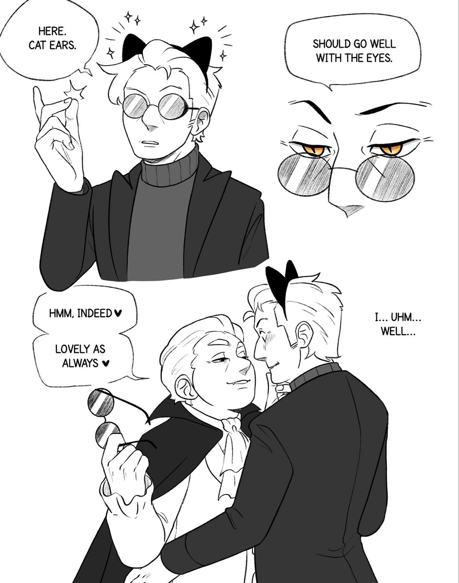 cesiscribbles's tweet photo. Halloween with the ineffable family! 🎃🧛🏻🦖🐈‍⬛

Part 1 (1/2) https://t.co/P4D0tagpR6