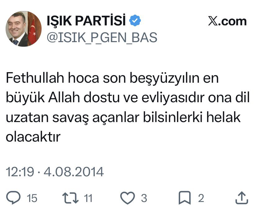 Akinci171717's tweet photo. kimi desteklediğinize iyi bakın
HAYVAN DÜŞMANI fetocu şerefsizleri desteklemeyin https://t.co/q5iwUTqqq3