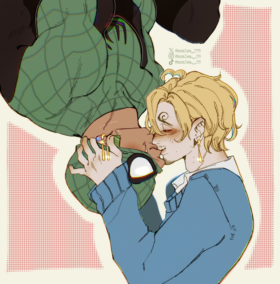 azalea_338's tweet photo. Of COURSE I had to do the upside down Spider-Man kiss for my ZoSan x Spider-Man au😘💚💙

They are so cute I can’t my head is screaming from ideas and them in general ☹️

#zosan #zoro #sanji #onepiece #spiderman #spidermanbrandnewday #bnd #crossover #bl #au #ゾロサン https://t.co/0QEcbHOzda