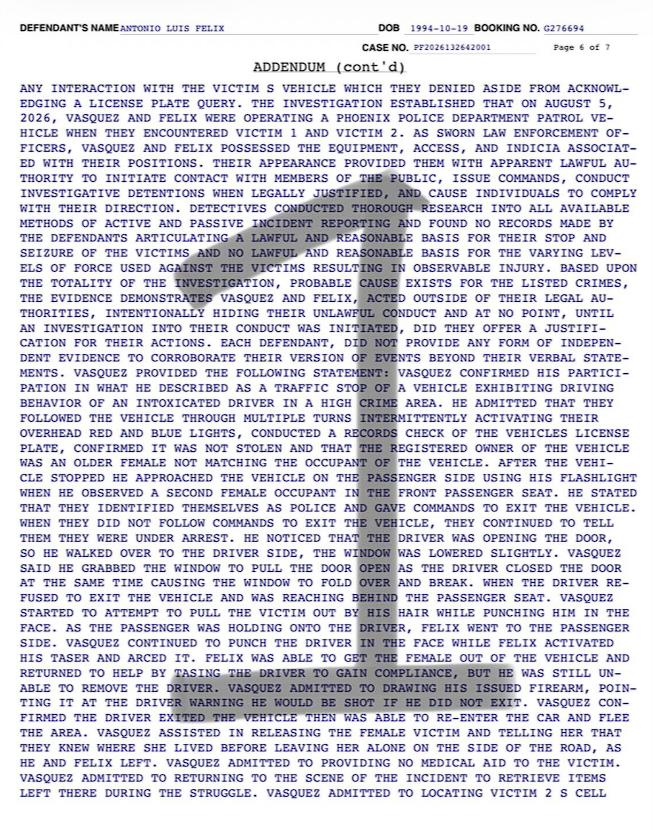 KekAnders's tweet photo. @BroomheadShow @PhoenixPolice @KTAR923 Jughead's description of the unconstitutional assault on Phx. citizens by the Phx. PD is what you'd expect from an illiterate redneck. Allow us, antifa-a world famous terrorist org.-to provide the actual charging doc's related to the incident. Btw, fuck the police. https://t.co/HqfimldHSQ