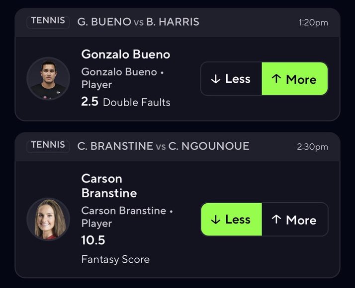 PicksKaren's tweet photo. I AM SO BACK 😈

❤️ IF TAILING LETS CASH 

#PrizePicks | #Tennis | #Gambling𝕏 https://t.co/sCcfVaeLKQ
